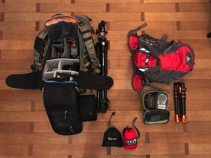 A landscape photographer's gear