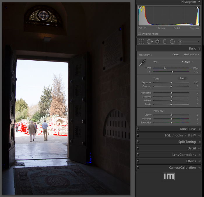 Adobe Lightroom - Contrast setting in the Develop Module