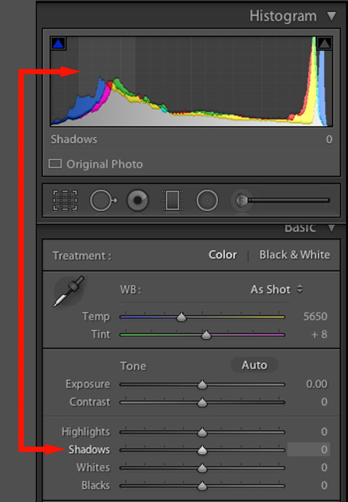 The settings and controls in the Adobe Lightroom Develop Module