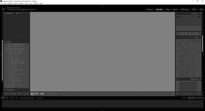 Adobe Lightroom interface screenshot