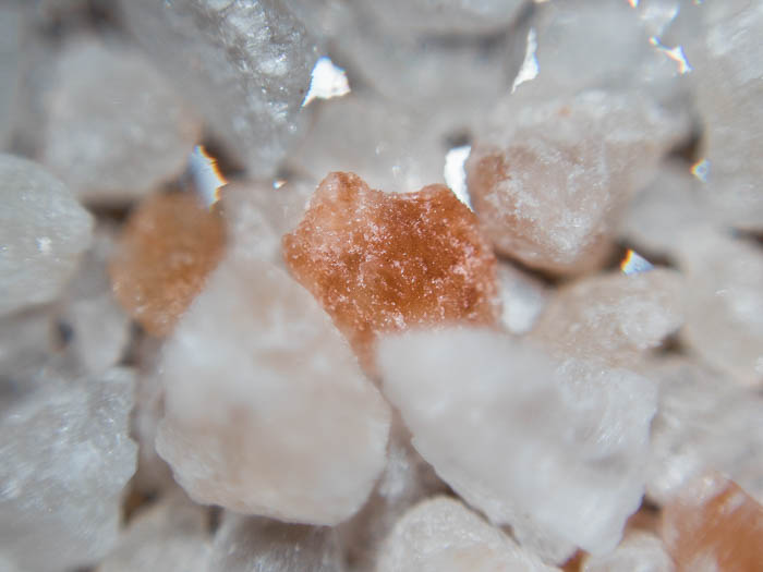 Close-up macro image of himalayan salt 