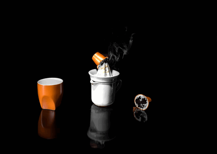 creative coffee photography