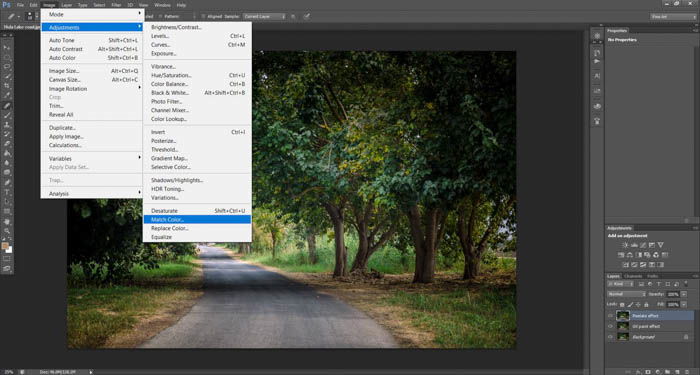 A screenshot showing how to turn photos into paintings using Photoshop