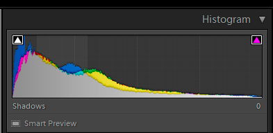 Image of a histogram screen.