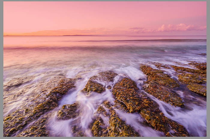 Screenshot of seascape photography being edited using Lightroom graduated filter tool, Lightroom filters