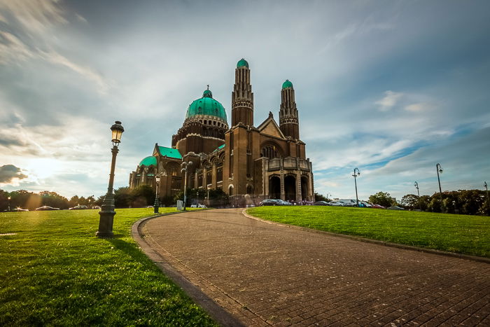 Architectural photography: Photograph of Basilica of the Sacred Heart, Brussels taken with a wide angle lens