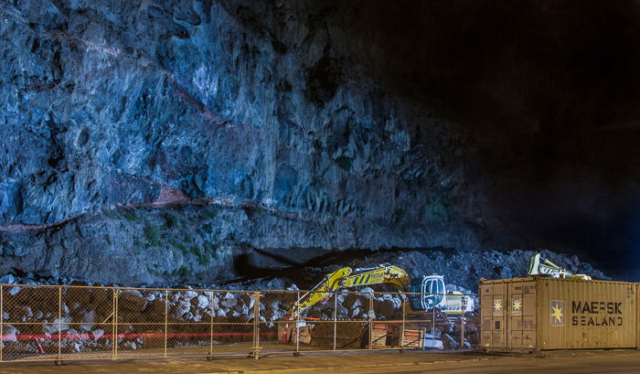 A color street photography shot of Redcliffs, Christchurch, New Zealand at night in color.