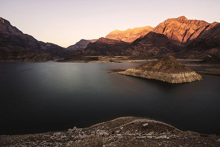 Beautiful evening landscape photo taken with 3:2 aspect ratio