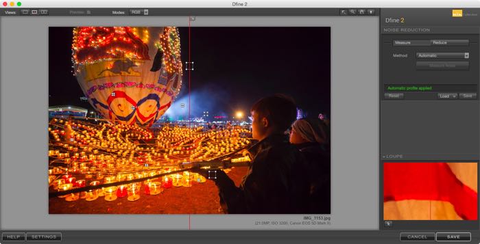 Screenshot of editing a travel image in Lightroom