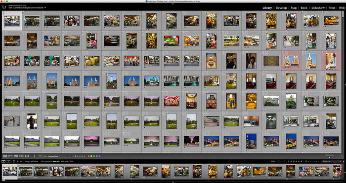 collection of photo in Lightrom