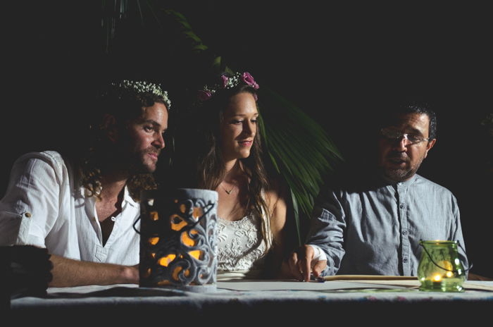 A wedding photo in low light shot using autofocus modes