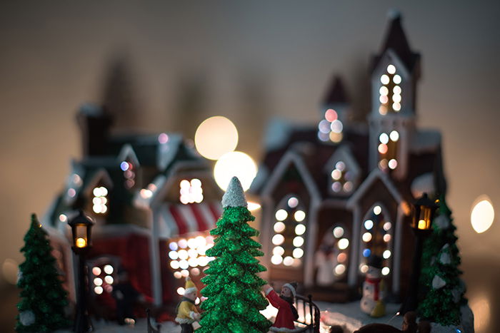 Close up of a Christmas ornament