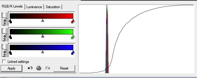 The Image Processing controls in DSS.