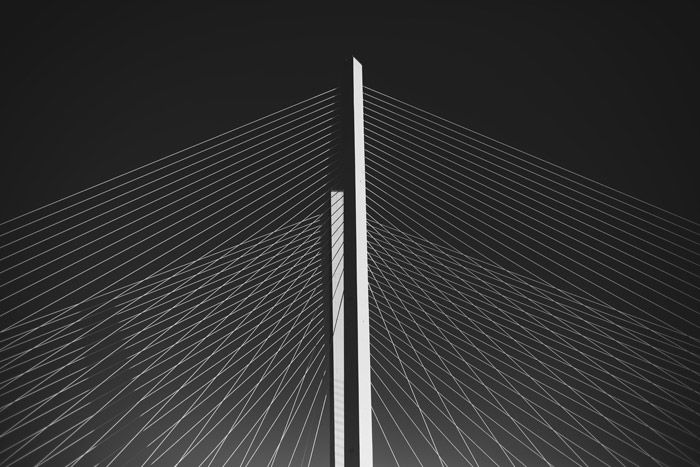 Black and white abstract photo of architecture 