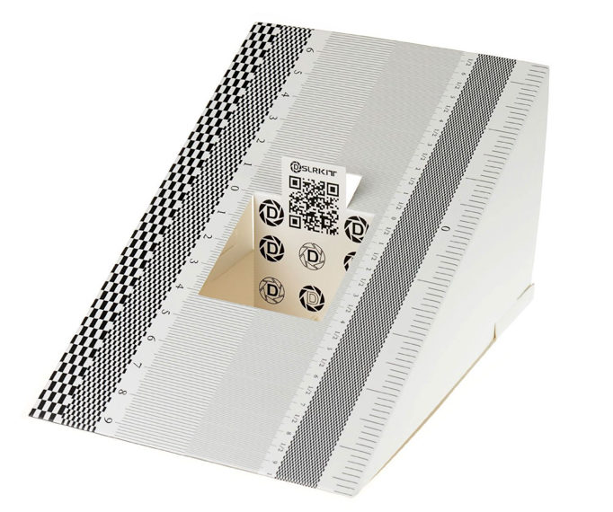 A  DSLRKIT lens calibration chart