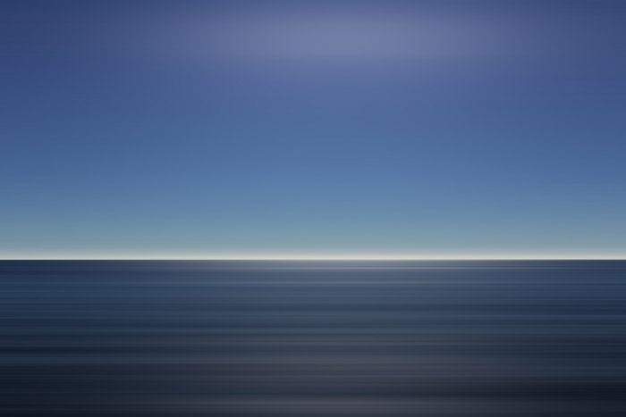 A long exposure minimal seascape shot