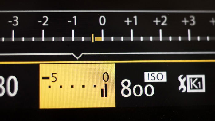 Exposure compensation on a Panasonic GH5 camera