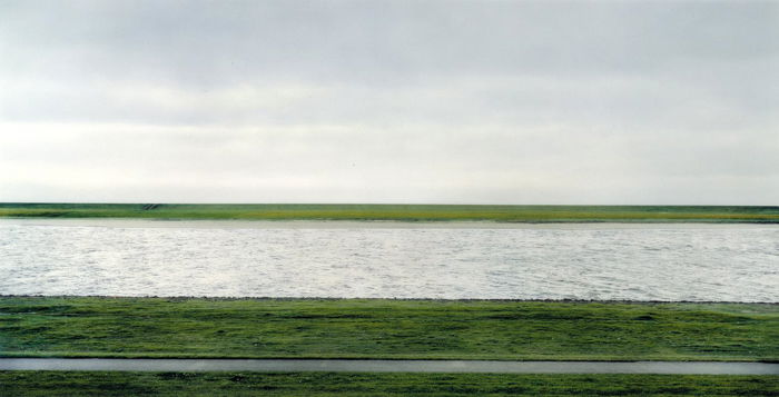 The Rhine II 1999 Andreas Gursky, most expensive photos