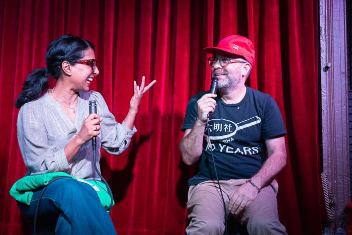 Shonali Bhowmik and H Jon Benjamin at WDEK Podcast Ep. 59. Event photography jobs