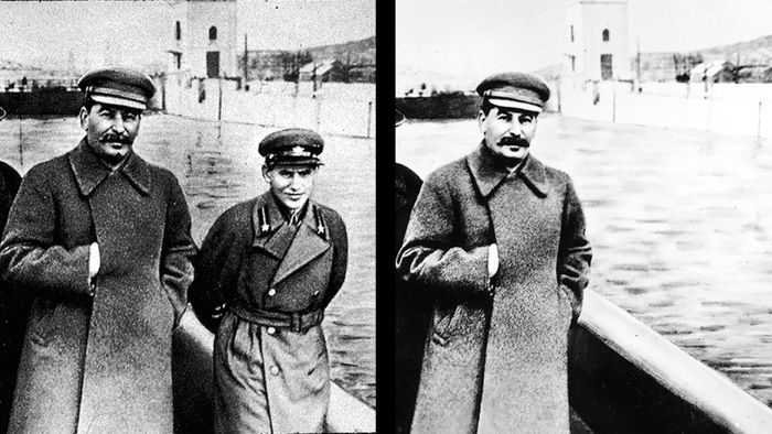 Stalin and Nikolai Yezhov 