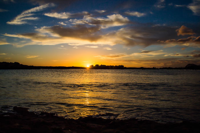 A stereotypical beautiful sunset photo - cliche stock photography