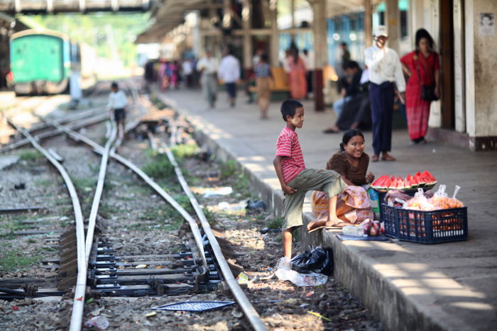 Not every country would allow you to walk along the track like this. Keep safe when you're out photographing.