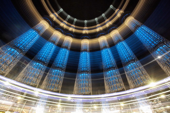 The Tokyo Skytree, this photo is a single exposure.