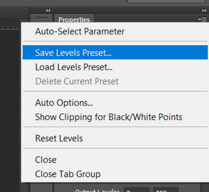 A screenshot showing how to do color correction in Photoshop with a grey card