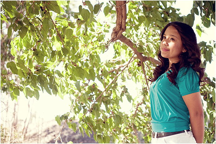 An image of a woman in a natural setting