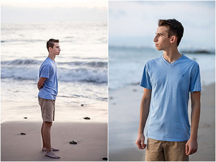 A relaxed portrait diptych of a young man - teenager pictures