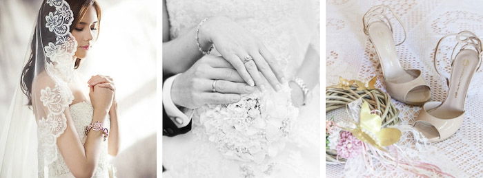 An example of a wedding photography website