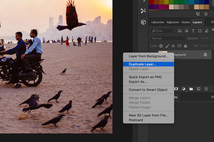 How to Use Photoshop Smart Objects - duplicate layer