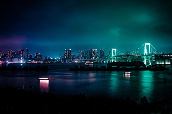 A stunning night cityscape in Minato, japan - japan photography tips