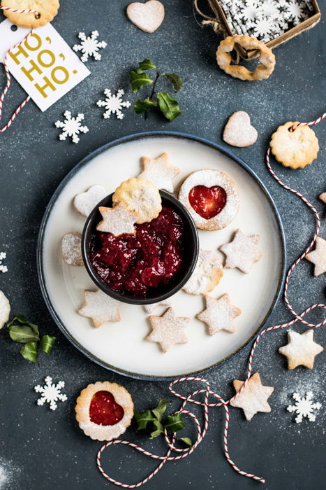 A festive themed still life using creative cookie photography