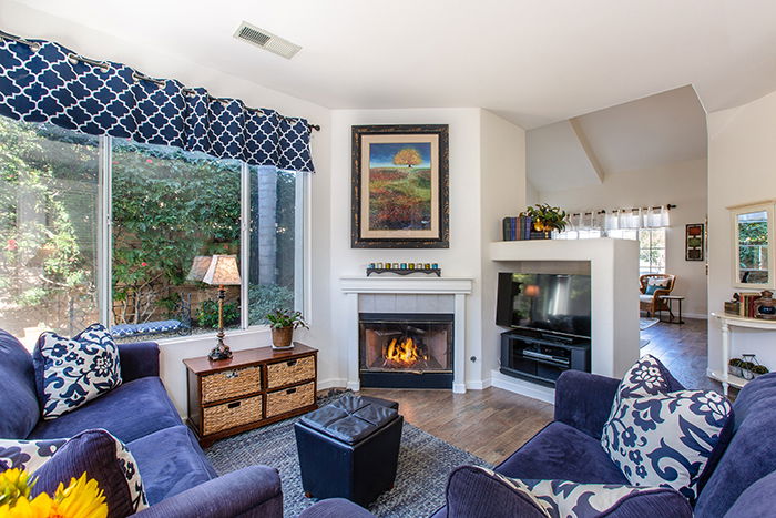 Bright and airy interior photography shot of a living room