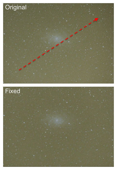 before and after astrophotography photoshop editing