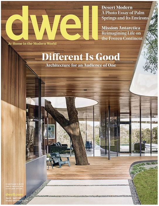 Architecture cover for Dwell, one of the top magazines looking for photo submissions