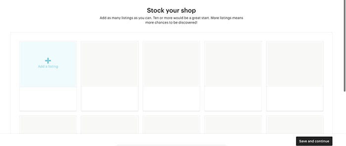 A screenshot of ADDING LISTINGS to sell photography on Etsy