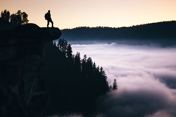 Glacier Point in yosemite national park