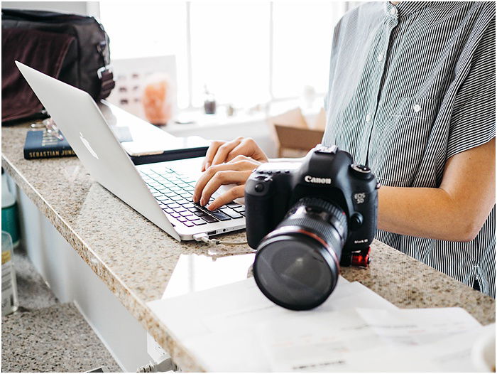 a professional photographers home office - portrait photography pricing