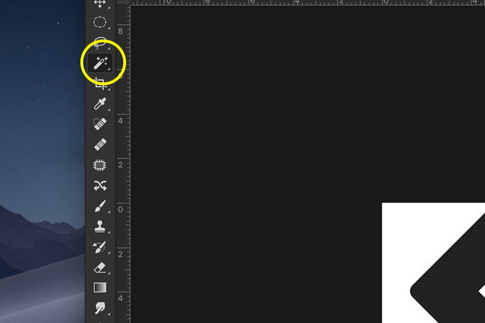 a screenshot showing how to create a custom shape in Photoshop