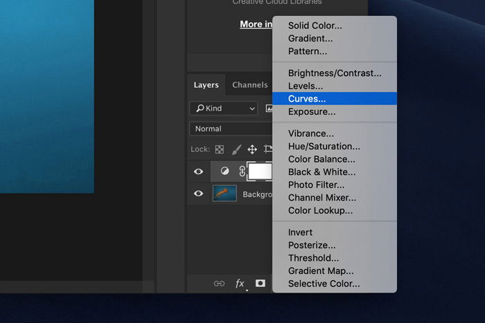 a screenshot showing how to edit underwater images in Photoshop