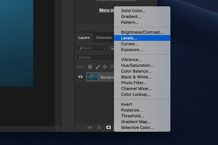 a screenshot showing how to edit underwater images in Photoshop