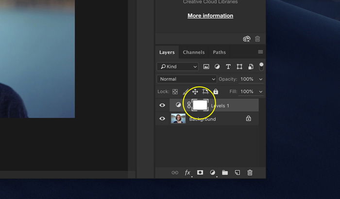 a screenshot showing how to add a vignette in Photoshop