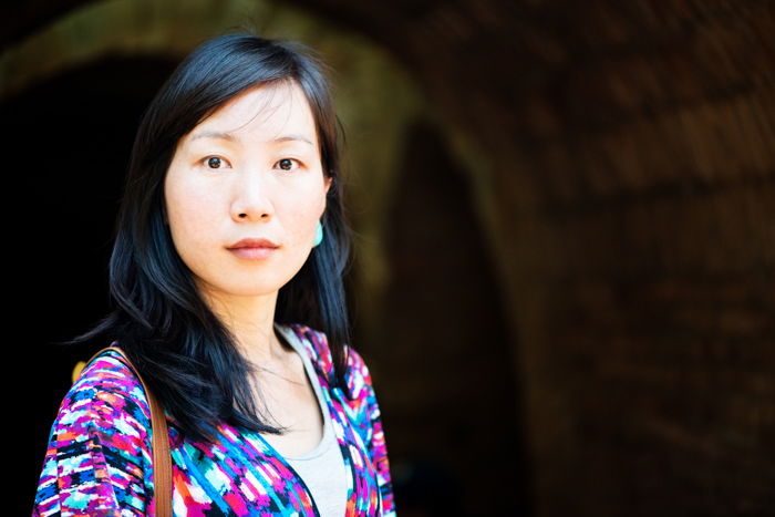 Portrait photo of a woman in a tunnel