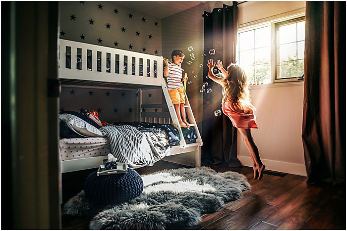 Photo of kids playing with bubbles by Life of Glow Photography