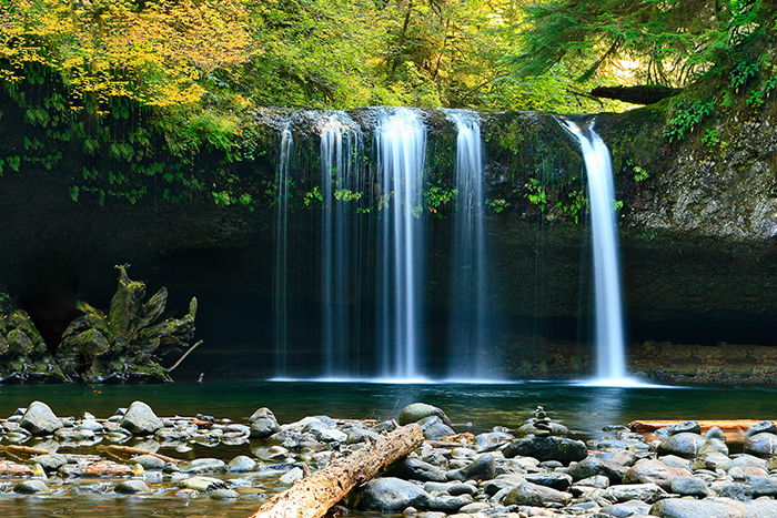 Motion blur photo of a waterfall