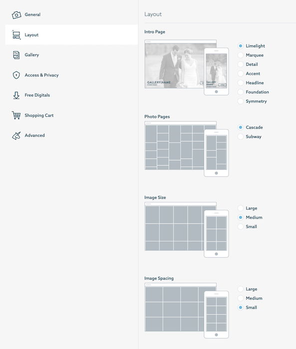 A user-friendly interface of a graphic design software, with the layout neatly arranged in a grid format. 