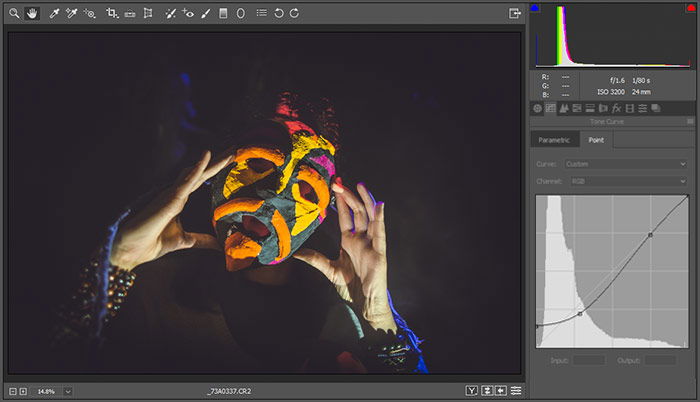 a screenshot showing how to add a matte effect to photos in photoshop