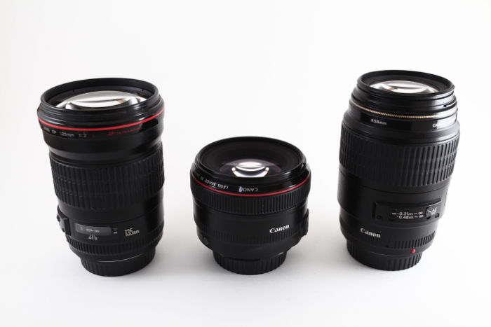 Three lenses for the full frame cameras